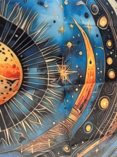 Cosmic tarot reading mat - cosmic,