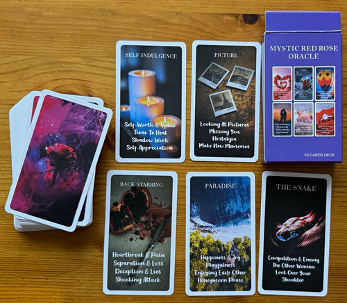 Mystic red rose oracle - rose, –