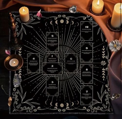 Tarot reading cloth - tarot,